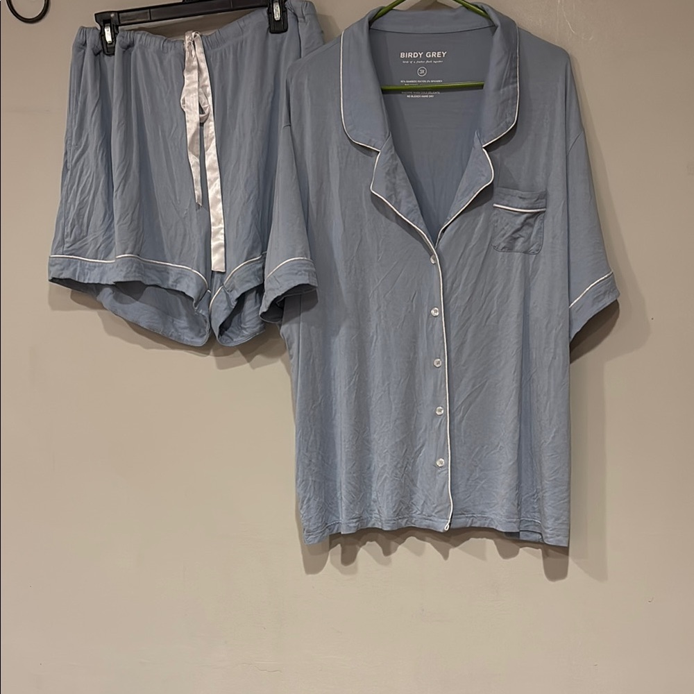 Birdy Grey 3X Women's Blue Pajama Set